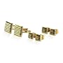 Slotted 14kt Gold Overlay Men's Formal Set