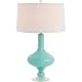 Rory Soft Cyan Footed Glass Lamp