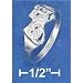 Plain Sr-3017 : Sterling Silver Hp 8mm Wide Comedy & Tragedy Ring With 2mm Shank