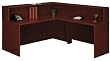 MAHOGANY RECEPTION DESK - Bush Series C Secretary Desk - Affordable Office Furniture
