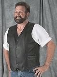 Men's Premium Leather Vest - Tall (Extended Sizes 48T - 54T)