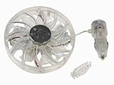 Custom Accessories 25225 Clip On Fan 12 Volt with LED Light