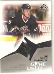 2003-04 SP Game Used #99 Todd Marchant - Columbus Blue Jackets (Piece of Authentic Jersey) (Hockey Cards)