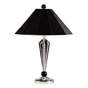 Schonbek Jasmine Black Crystal Table Lamp by Schonbek Worldwide Lighting