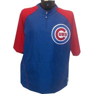 Jeff Baker #28 2010 Chicago Cubs Game Issued Short-sleeve Windbreaker (XL) (MLB Auth)