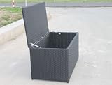 MP Home & Garden® Polyrattan Kissenbox, Wäschetruhe  Darkness  für Ihr Ambiente