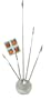 Kikkerland Sputnik Memo Holder, Silver (MH10)