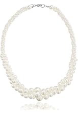 Three-Strand Simulated Pearl Necklace, 18"