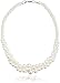 Amazon Collection Colored Simulated Three Strand Twisted Pearl Necklace, 18