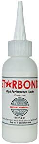 Starbond DW-500 White Medium Thick CA Glue, 2 oz. by Starbond