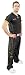 TOP TEN Kickboxhose "1603" schwarz-gold Gr. M