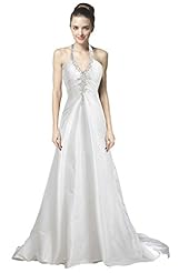 Sexy V-neck 2014 Taffeta Halter Ruched Evening Dress/Wedding Dress 