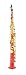 LA Sax Series 1 Soprano Saxophone with 2 Necks in Red