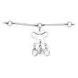 Clear Alluring Gem Butterfly Belly Chain