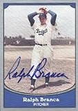 Ralph Branca, Brooklyn Dodgers Autographed Card