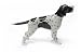 ENGLISH POINTER Dog Black and White Stands Porcelain Tiny New NORTHERN ROSE R264B