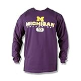 Michigan Wolverines T-shirts - Long Sleeve Name and Icon