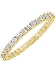 Diamond Eternity Bangle 18K Yellow Gold - 6.00 CT Diamonds