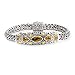925 Silver & Citrine Bracelet with 18k Gold Accents