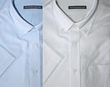 Ex Store Pure Cotton Button Down Oxford Quick Iron Short Sleeve Shirt
