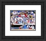 Framed Ozzie Smith St. Louis Cardinals Photograph