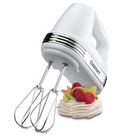 Cuisinart HM-70 Power Advantage 7-Speed Hand Mixer, Stainless and White by Cuisinart
