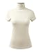 ALL FOR YOU Women Short Sleeve Lightweight Jersey Turtleneck Top