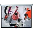 Elite Screens Manual Pull Down Projection Screen, 4:3 Aspect Ratio-84in (Matte White)