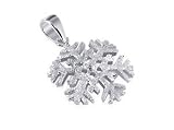 Marvelous Snow Flake Sterling Silver Pendant Charm