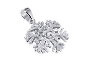 Marvelous Snow Flake Sterling Silver Pendant Charm