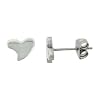 Small Stainless Steel Hearts Stud Earrings