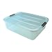 Office Products : IRIS USA, Inc. 100595 Storage Series Buckle Up 30QT Box in Clear - 6 Piece Set