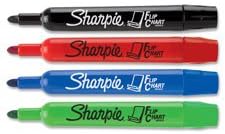 Flip Chart Marker, Bullet Point, 8/PK, Assorted, Sold as 1 Package, 8 Each per Package