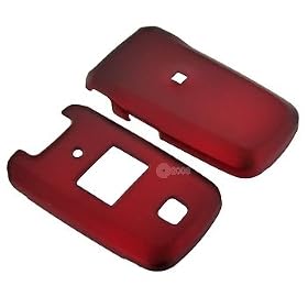 LG LX400 Rubberized Plastic Hard Cover Case Red