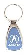 Acura Chrome/Blue Teardrop Keychain