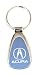 Acura Chrome/Blue Teardrop Keychain