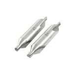 uxcell　センタードリルビット　ダブルエンド　HSS　長さ50mm　直径3mm　2本