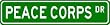 PEACE CORPS Street Sign ~ Custom Aluminum Street Signs