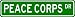 PEACE CORPS Street Sign ~ Custom Street Sign - Aluminum