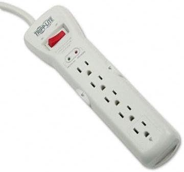 Brand New Tripp Lite Super7 Surge Suppressor 7 Outlets 7 Ft Cord 2160 Joules Light Gray