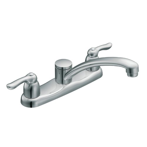 Moen 7906 Chateau Two-Handle Low Arc Kitchen Faucet, Chrome