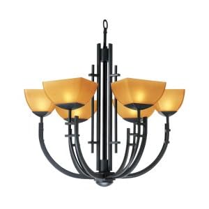 Ambrato 6-Light Chandelier 26.75 Inches W - Access Lighting 26126-ABRZ AMB by Access Lighting
