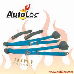3 Point Retractable Aqua Seat Belt (1 Belt) Safety Seat Belts