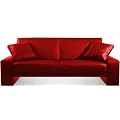 Black Faux Leather Supra Sofa Bed