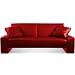 Black Faux Leather Supra Sofa Bed