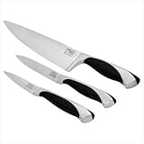 Chicago Cutlery Fullerton 3-Piece Chef/Utility/Parer Knife with Sheath Protector