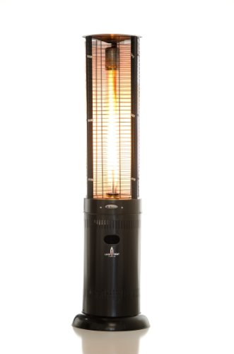 Lava Heat Italia Opus Outdoor Patio Lava Heater, Satin Black