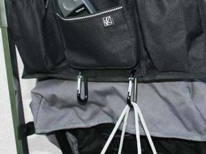 JL Childress Bottles N Bags Stroller Console Cupholder and Stroller Hooks Black