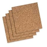 Cork Wall Tiles, With Foam Tape, 12