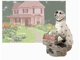 Childrens Toyshop  Third Party New : Dalmatian Solar Powered Welcome sign